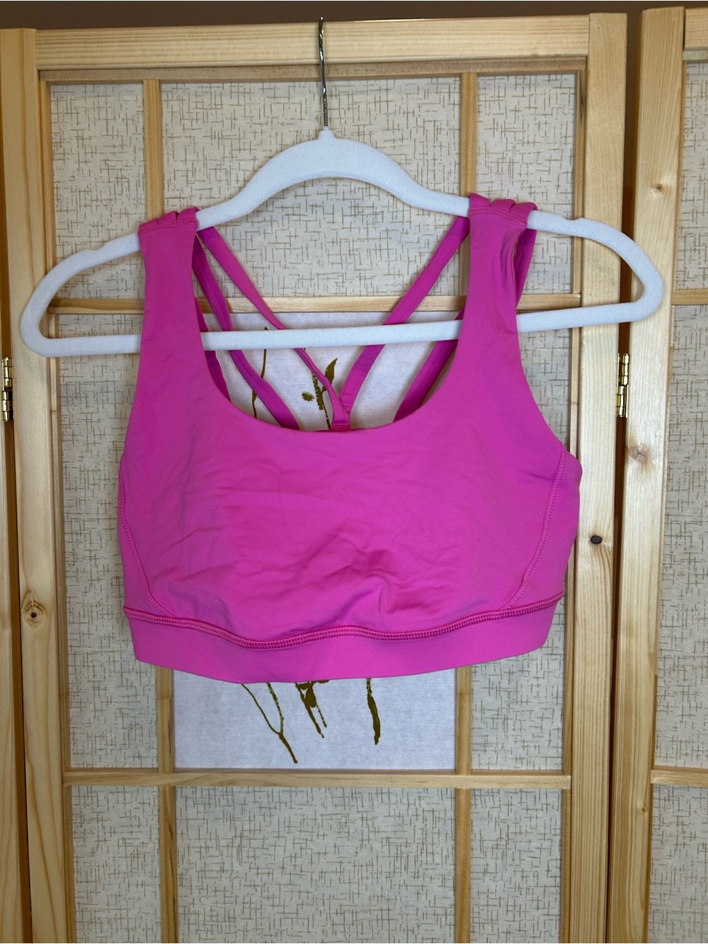 lululemon athletica Pink Strappy Sports Bra